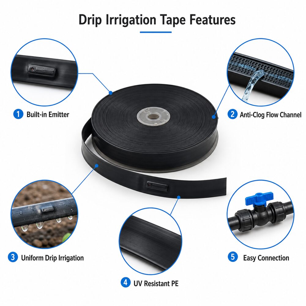 Drip Irrigation Tape Features