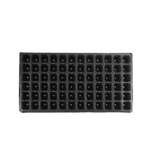 72 cell plug tray black PET plastic for greenhouse propagation